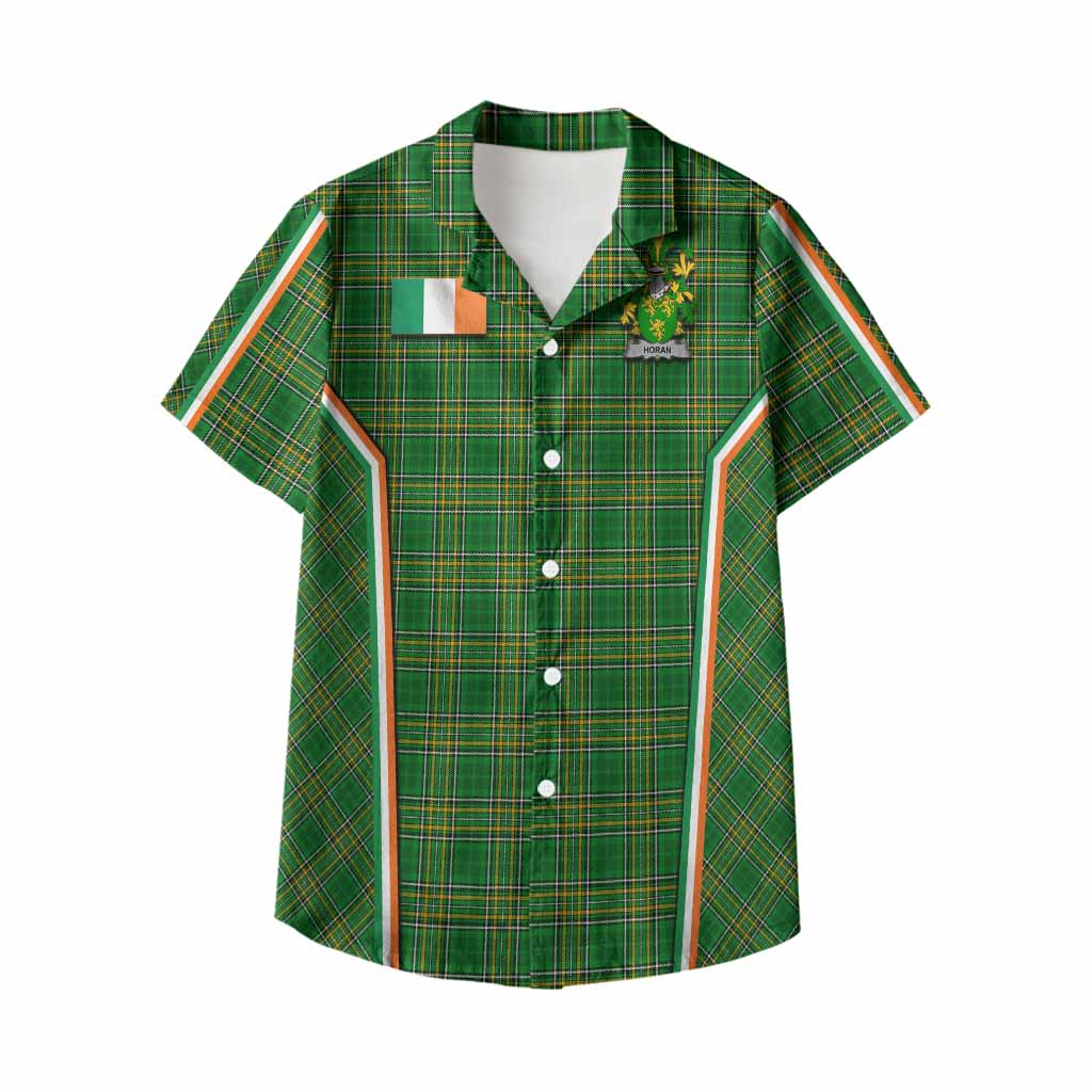 Horan Irish Clan Coat of Arm Tartan Kid Hawaiian Shirt Flag Style