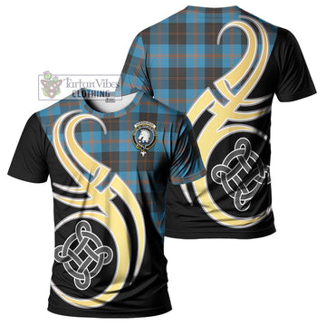 Horsburgh Tartan T-Shirt with Family Crest and Celtic Symbol Style Kid's Shirt - Tartan Vibes Clothing