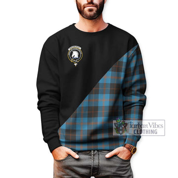 Horsburgh Tartan Sweatshirt with Family Crest and Military Logo Style Unisex - Tartan Vibes Clothing