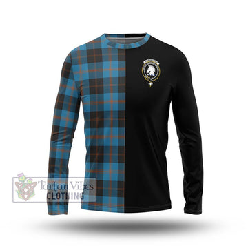 Horsburgh Tartan Long Sleeve T-Shirt with Family Crest and Half Of Me Style Unisex - Tartan Vibes Clothing