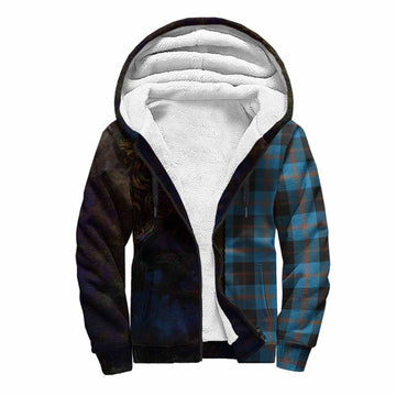 Horsburgh Tartan Family Crest Sherpa Hoodie Alba Gu Brath Be Brave Lion Ancient Style Unisex S - Tartan Vibes Clothing