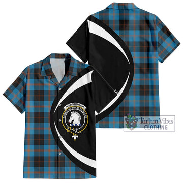 Horsburgh Tartan Hawaiian Shirt with Family Crest Circle Style Kid - Tartan Vibes Clothing