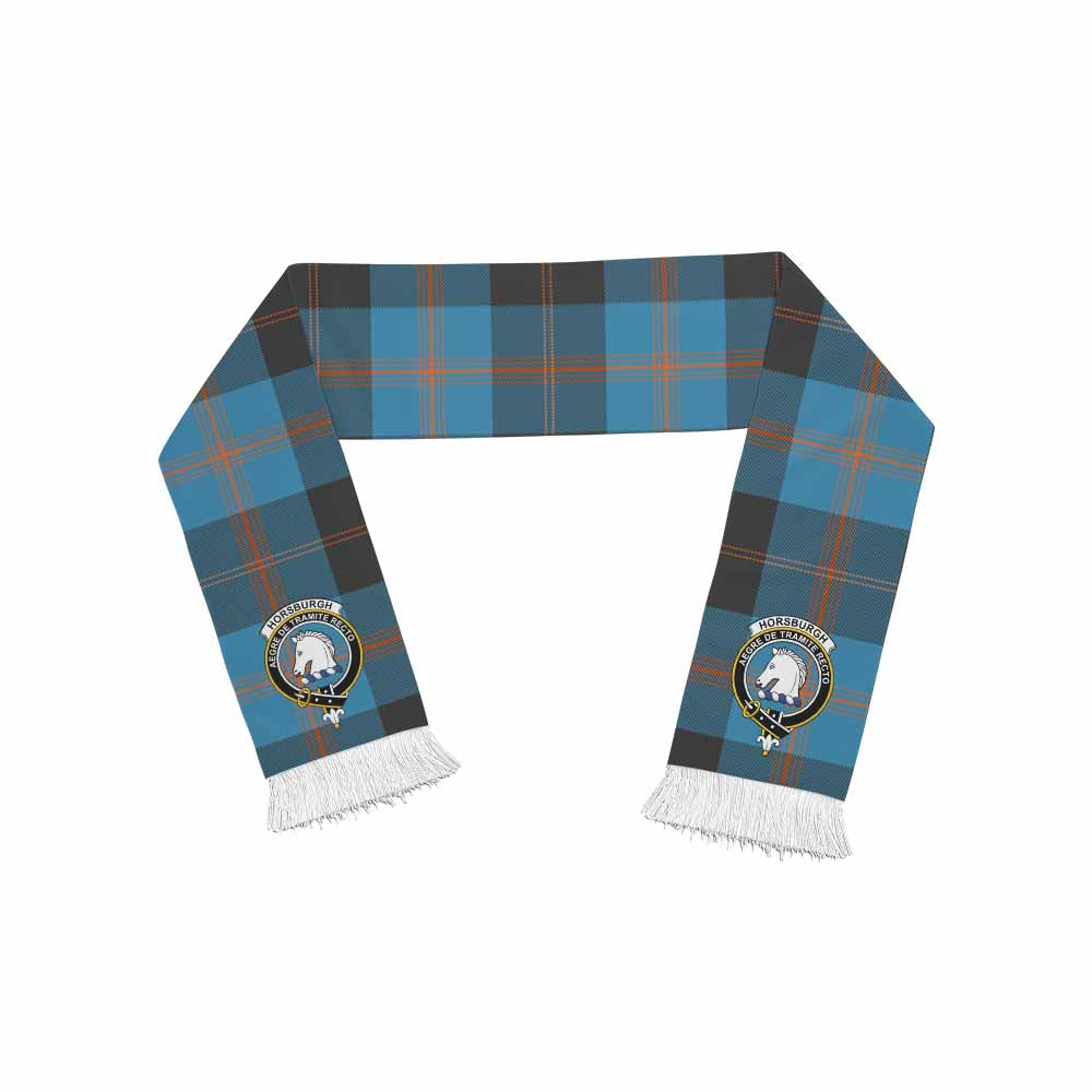 Horsburgh Tartan Ruffneck Scarf with Family Crest One Size 67.7*6.7 inches - Tartan Vibes Clothing