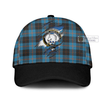 Horsburgh Tartan Classic Cap with Family Crest In Me Style