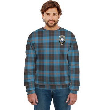 Horsburgh Tartan Sweatshirt with Family Crest Unisex - Tartan Vibes Clothing
