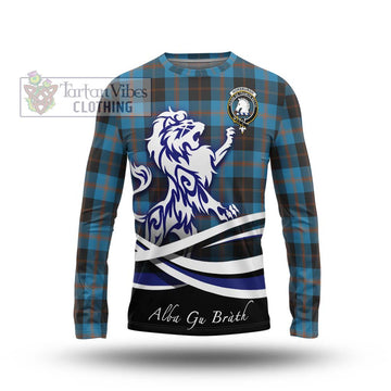 Horsburgh Tartan Long Sleeve T-Shirt with Alba Gu Brath Regal Lion Emblem Unisex - Tartan Vibes Clothing