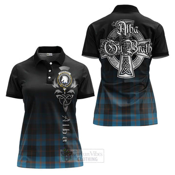 Horsburgh Tartan Women's Polo Shirt Featuring Alba Gu Brath Family Crest Celtic Inspired Women - Tartan Vibes Clothing