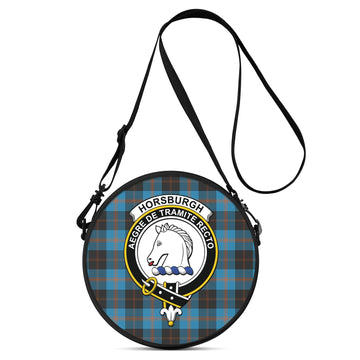 Horsburgh Tartan Round Satchel Bags with Family Crest