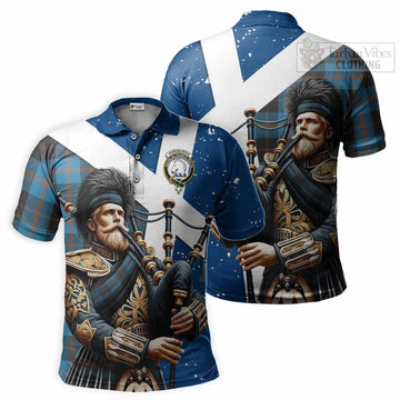 Horsburgh Tartan Polo Shirt with Family Crest Scottish Bagpiper Vibes Kid - Tartan Vibes Clothing