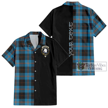 Horsburgh Tartan Hawaiian Shirt with Family Crest and Half Of Me Style Kid - Tartan Vibes Clothing