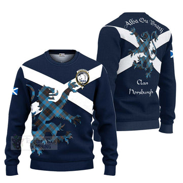 Horsburgh Tartan Lion Rampant Ugly Sweater Proudly Display Your Heritage with Alba Gu Brath and Clan Name Unisex - Tartan Vibes Clothing