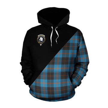 Horsburgh Tartan Cotton Hoodie with Family Crest and Military Logo Style Pullover Hoodie XS - Tartan Vibes Clothing