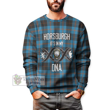 Horsburgh Tartan Sweatshirt with Family Crest DNA In Me Style Unisex - Tartan Vibes Clothing