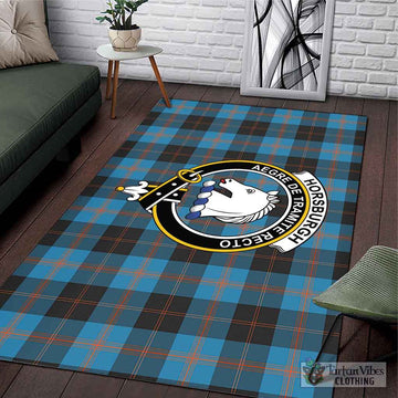 Horsburgh Tartan Area Rug with Family Crest L 59*86 inch (150x220 cm) - Tartan Vibes Clothing