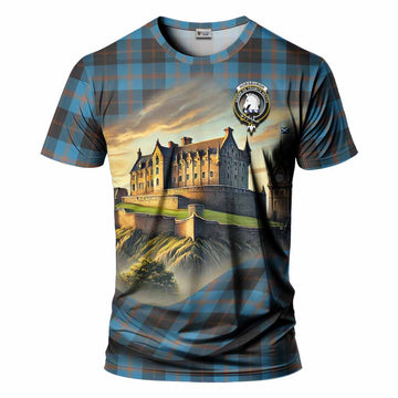 Horsburgh Tartan Family Crest T-Shirt with Scottish Ancient Castle Style Kid's Shirt - Tartan Vibes Clothing