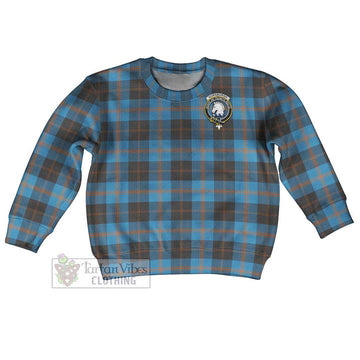 Horsburgh Tartan Kid Ugly Sweater with Family Crest Kid - Tartan Vibes Clothing