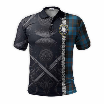 Horsburgh Tartan Polo Shirt with Family Crest Cross Sword Thistle Celtic Vibes Kid - Tartan Vibes Clothing