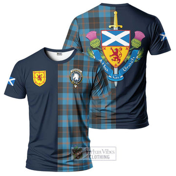 Horsburgh Tartan T-Shirt Alba with Scottish Lion Royal Arm Half Style Kid's Shirt - Tartan Vibes Clothing