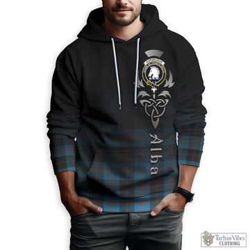 Horsburgh Tartan Hoodie Featuring Alba Gu Brath Family Crest Celtic Inspired Zip Hoodie - Tartan Vibes Clothing