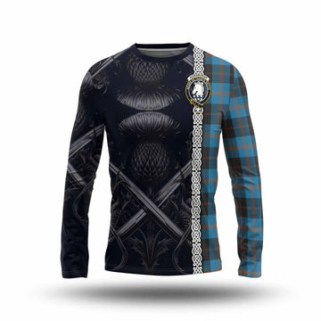 Horsburgh Tartan Long Sleeve T-Shirt with Family Crest Cross Sword Thistle Celtic Vibes Unisex - Tartan Vibes Clothing