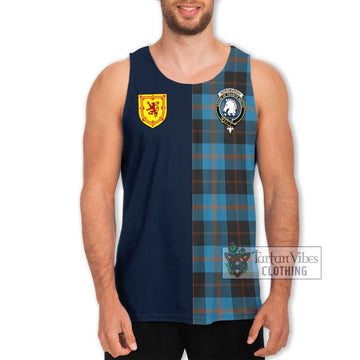 Horsburgh Tartan Men's Tank Top Alba with Scottish Lion Royal Arm Half Style Men - Tartan Vibes Clothing