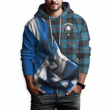Horsburgh Tartan Hoodie with Family Crest Scotland Patriotic Style Pullover Hoodie - Tartan Vibes Clothing