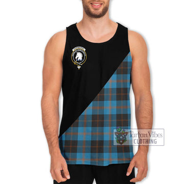 Horsburgh Tartan Men's Tank Top with Family Crest and Military Logo Style Men - Tartan Vibes Clothing