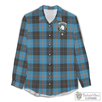 Horsburgh Tartan Women's Casual Shirt with Family Crest Female - Tartan Vibes Clothing