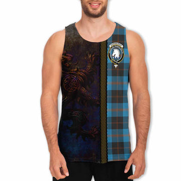 Horsburgh Tartan Family Crest Men's Tank Top Alba Gu Brath Be Brave Lion Ancient Style Men - Tartan Vibes Clothing