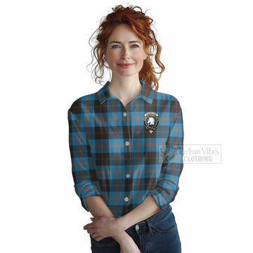 Horsburgh Tartan Women's Casual Shirt with Family Crest DNA In Me Style Female - Tartan Vibes Clothing