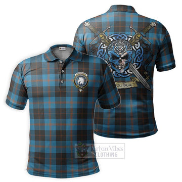 Horsburgh Tartan Polo Shirt with Family Crest Celtic Skull Style Kid - Tartan Vibes Clothing