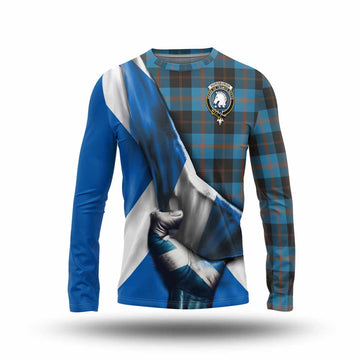 Horsburgh Tartan Long Sleeve T-Shirt with Family Crest Scotland Patriotic Style Unisex - Tartan Vibes Clothing