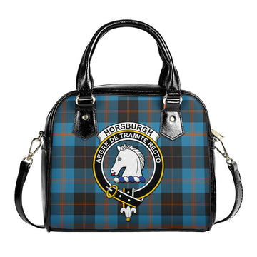 Horsburgh Tartan Shoulder Handbags with Family Crest One Size 9*21*24 cm (3.54*8.27*9.45 inches) - Tartan Vibes Clothing