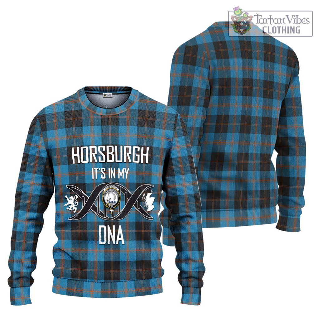 Horsburgh Tartan Ugly Sweater with Family Crest DNA In Me Style Unisex - Tartan Vibes Clothing