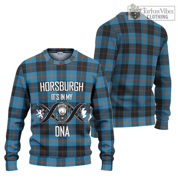 Horsburgh Tartan Ugly Sweater with Family Crest DNA In Me Style Unisex - Tartan Vibes Clothing