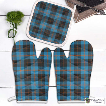 Horsburgh Tartan Combo Oven Mitt & Pot-Holder Combo 2 Oven Mitt & 1 Pot-Holder Black - Tartan Vibes Clothing