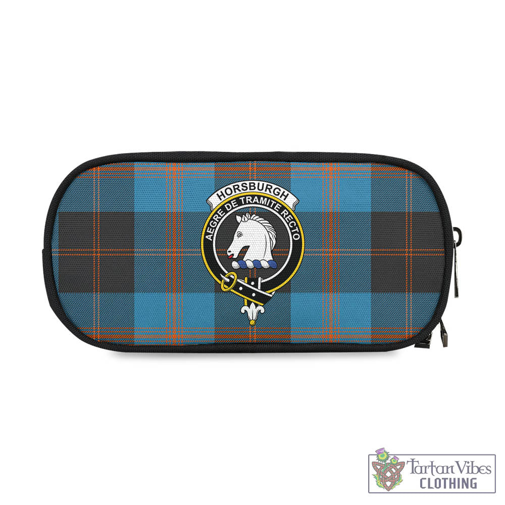 Horsburgh Tartan Pen and Pencil Case with Family Crest One Size 4.13*8.74 inch - Tartan Vibes Clothing