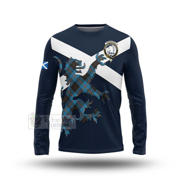 Horsburgh Tartan Lion Rampant Long Sleeve T-Shirt Proudly Display Your Heritage with Alba Gu Brath and Clan Name Unisex - Tartan Vibes Clothing