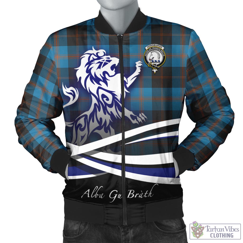 Horsburgh Tartan Bomber Jacket with Alba Gu Brath Regal Lion Emblem Unisex - Tartan Vibes Clothing