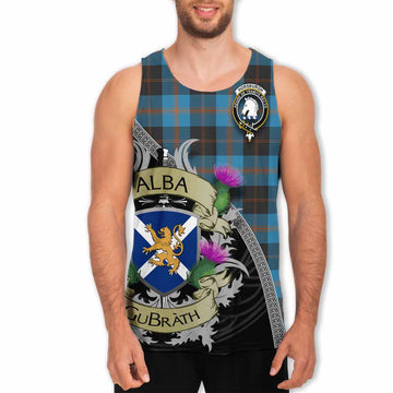Horsburgh Tartan Family Crest Men's Tank Top Lion Rampant Royal Thistle Shield Celtic Inspired Men - Tartan Vibes Clothing