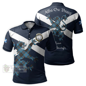 Horsburgh Tartan Lion Rampant Polo Shirt Proudly Display Your Heritage with Alba Gu Brath and Clan Name Kid - Tartan Vibes Clothing