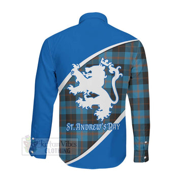 Horsburgh Family Crest Tartan Long Sleeve Button Shirt Celebrate Saint Andrew's Day in Style Men's Shirt - Tartan Vibes Clothing