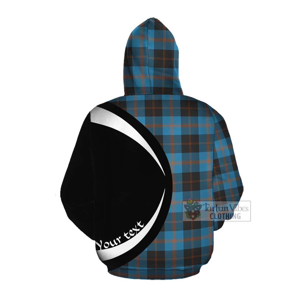 Horsburgh Tartan Cotton Hoodie with Family Crest Circle Style Pullover Hoodie - Tartan Vibes Clothing