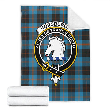 Horsburgh Tartan Blanket with Family Crest - Tartan Vibes Clothing