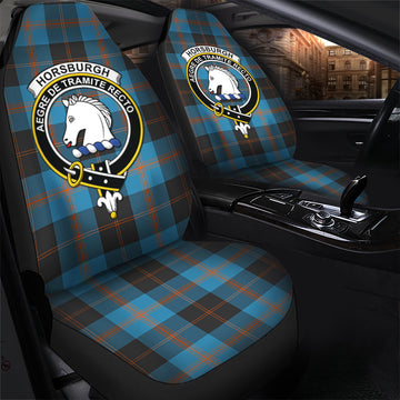 Horsburgh Tartan Car Seat Cover with Family Crest
