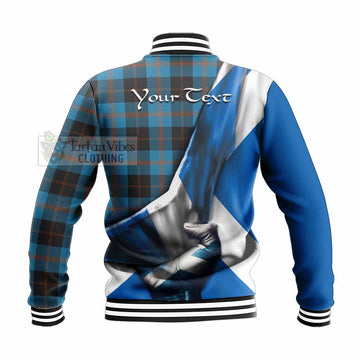 Horsburgh Tartan Baseball Jacket with Family Crest Scotland Patriotic Style - Tartan Vibes Clothing