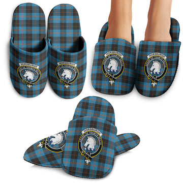 Horsburgh Tartan Home Slippers with Family Crest - Tartan Vibes Clothing