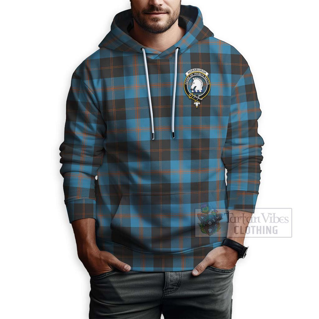 Horsburgh Tartan Hoodie with Family Crest Celtic Skull Style - Tartan Vibes Clothing