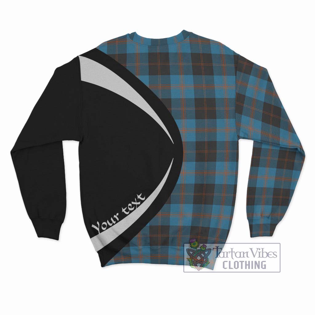 Horsburgh Tartan Sweatshirt with Family Crest Circle Style - Tartan Vibes Clothing