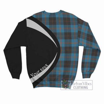 Horsburgh Tartan Sweatshirt with Family Crest Circle Style - Tartan Vibes Clothing